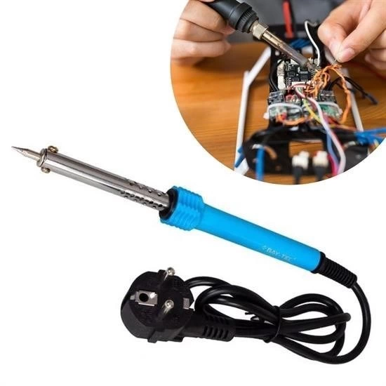 Buffer® 40w Plastik Saplı Elektrikli Döner Başlıklı Havya Kalemi Elektrikli Döner Başlı Lehim Kalem