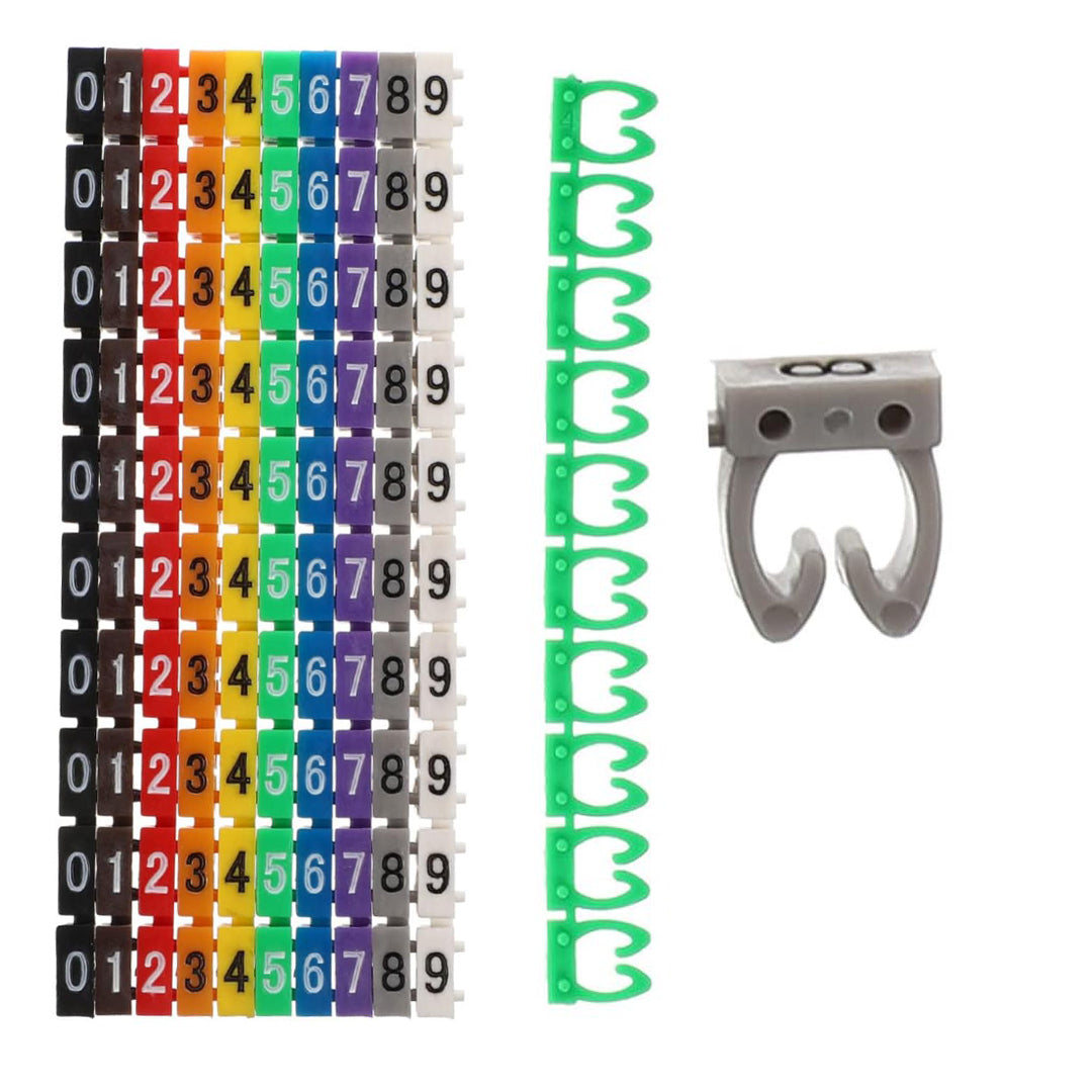 0-9 DİJİTAL KODLU RENKLİ KABLO İŞARETLEYİCİ 2,5MM (4620)