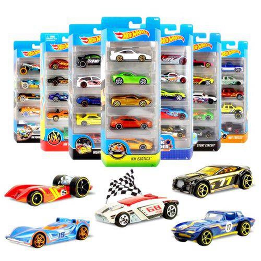 -TOPLU - HOTWHEELS 5LI ARABA SETI