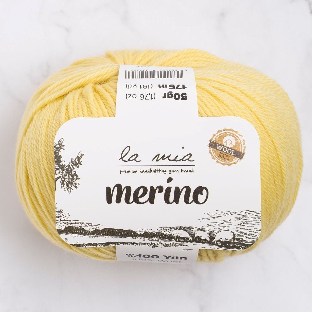 La Mia Merino Sarı El Örgü İpi - L043 - 33788