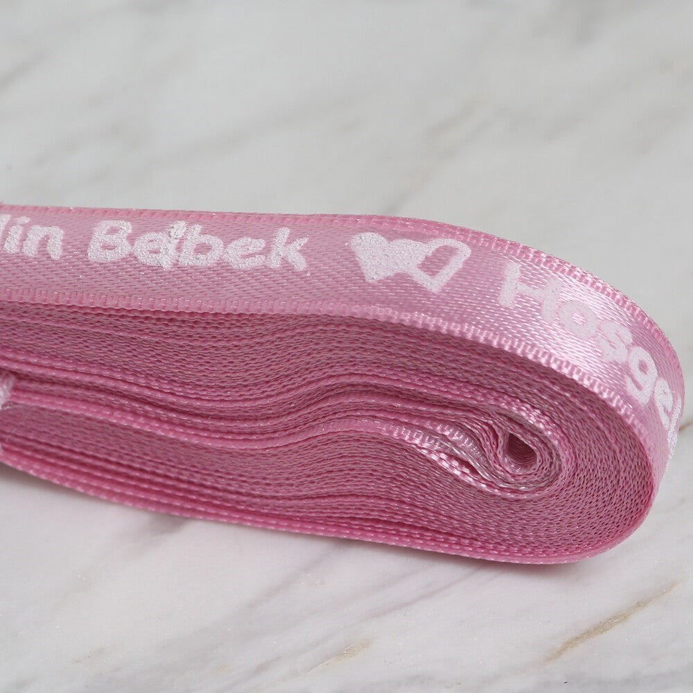 Loren Crafts 1cm 10 mt Pembe Saten Hoşgeldin Bebek