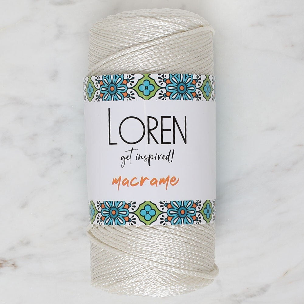 Loren Macrame Krem El Örgü İpi - RM 010 - 34325