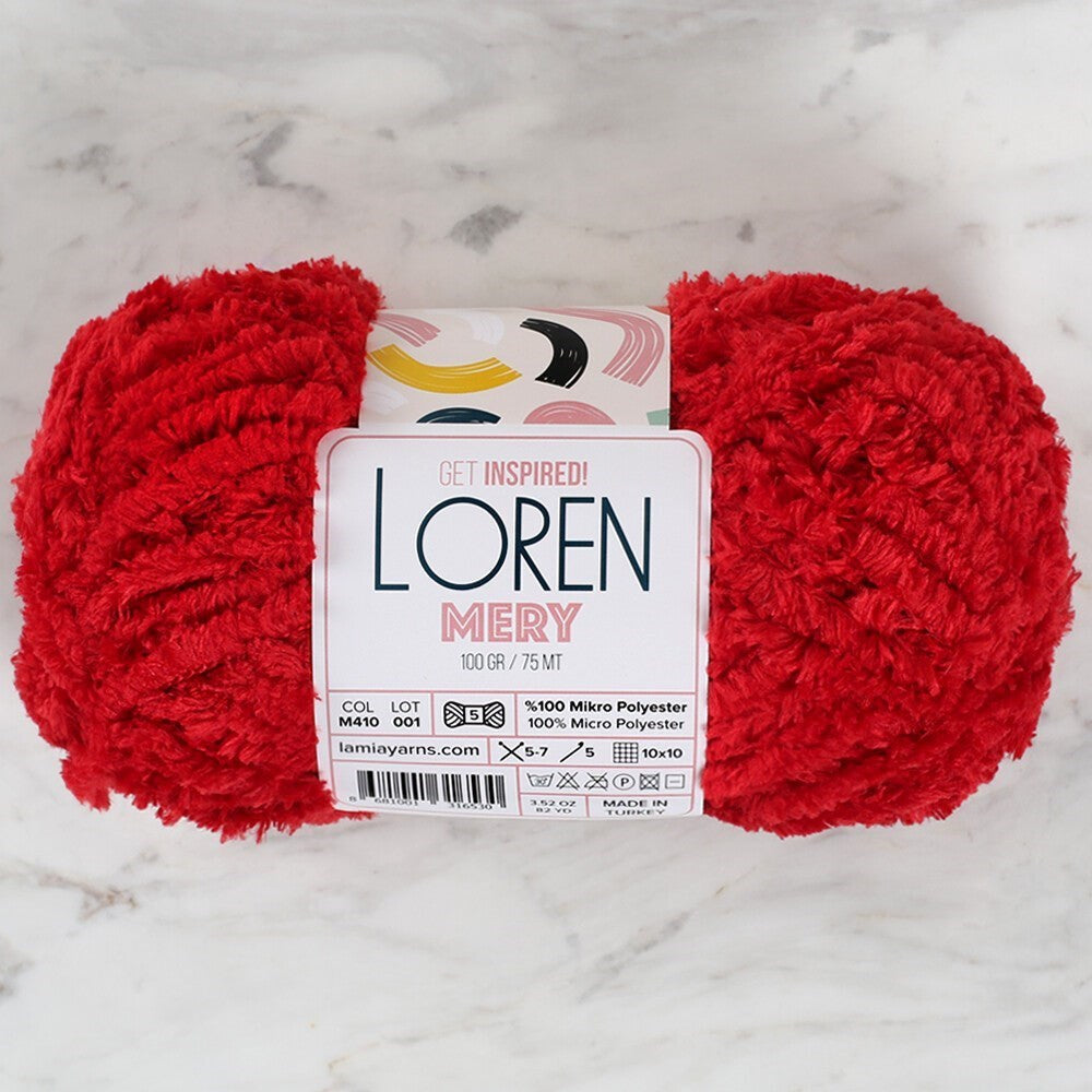 Loren Mery Kırmızı El Örgü İpi - M410 - 34316