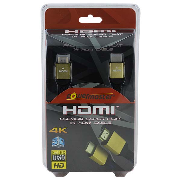 1.5 METRE 3D 4K UYUMLU 1.4 V GOLD YASSI ÖRGÜLÜ HDMI KABLO (4620)