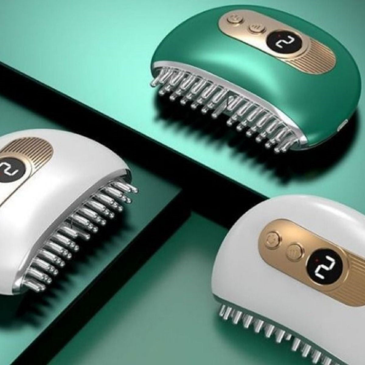 1 Adet Akıllı Elektrık Akımlı Ems Tıtreşımlı Masaj Tarağı Kademelı Yüz Masaj Aletı Aparatı