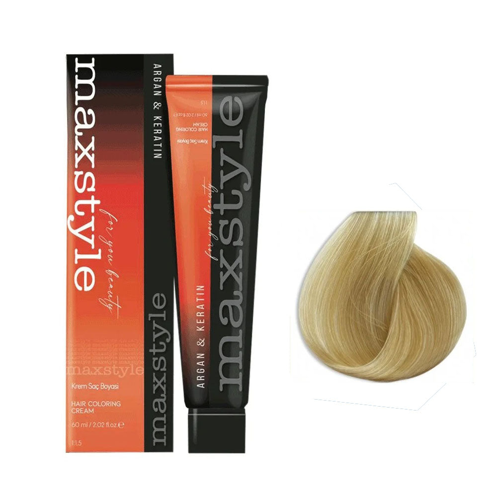 Maxstyle Argan Keratin Saç Boyası 10.0 Açık Sarı x 2 Adet