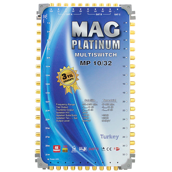 10*32 KASKATLI UYDU SANTRALİ MAG PLATINUM (4620)