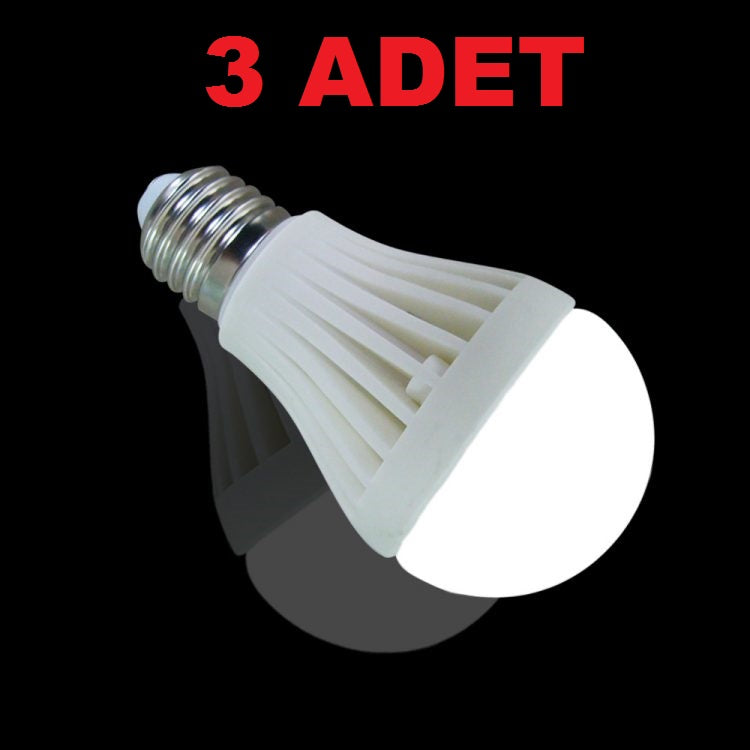 7w Enerji Tasarruflu Led Ampul ( 3 Adet )