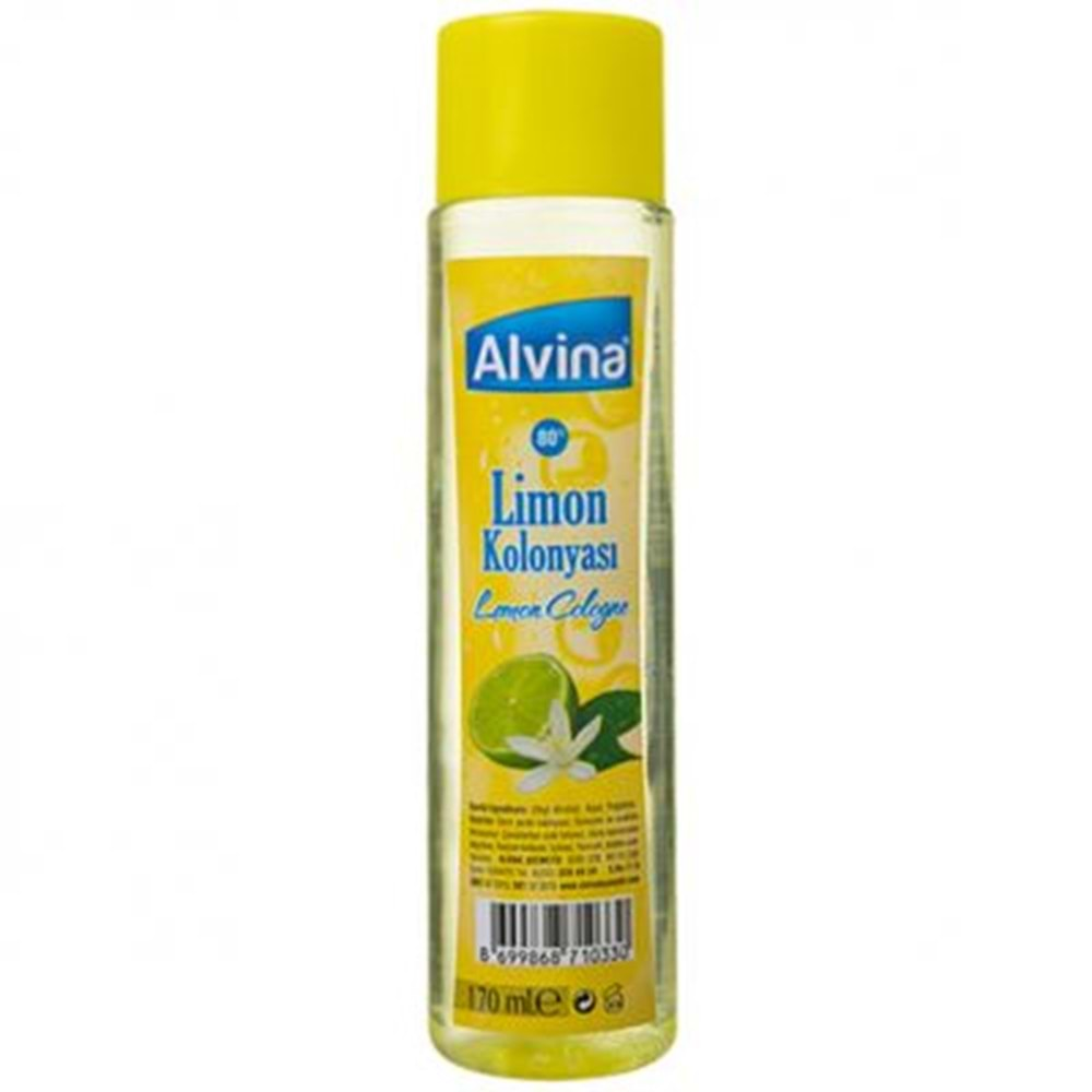 Alvina Kolonya Limon 170ML x 12 Adet