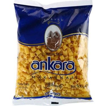 Ankara Yüksük Makarna 500Gr x 20 Adet