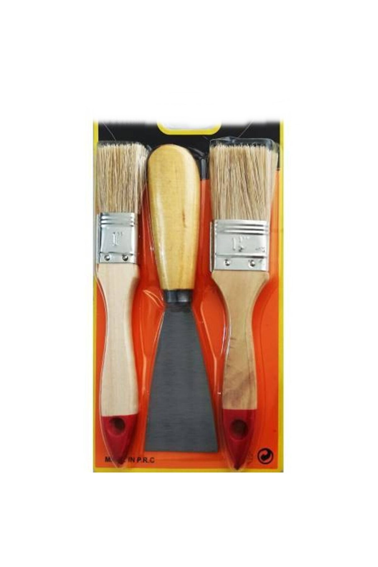 Boya Kestirme Fırça- Spatula Seti 3Lü
