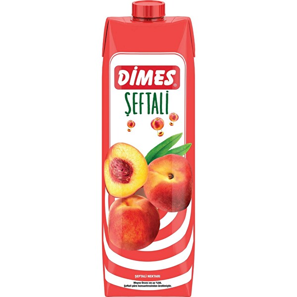 Dimes Meyve Suyu 1Lt Şeftali x 12 Adet