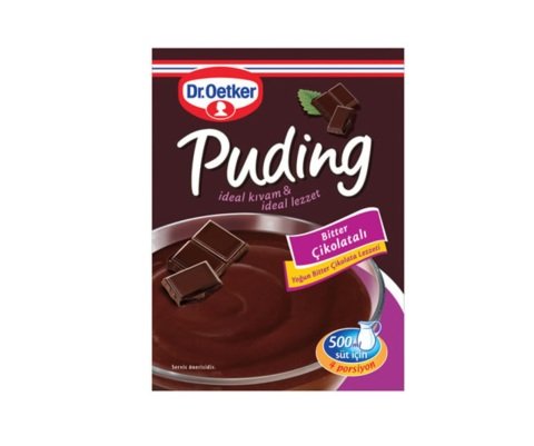 Dr. Oetker Puding Bitter Çikolatalı 111Gr x 24 Adet