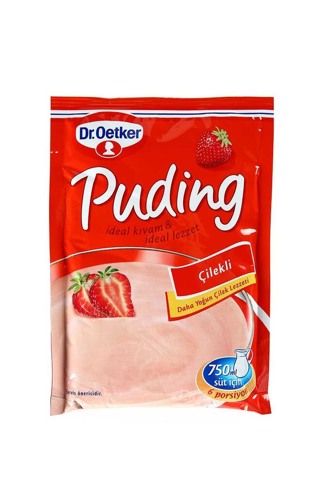 Dr. Oetker Puding  Çilekli 125Gr x 24 Adet