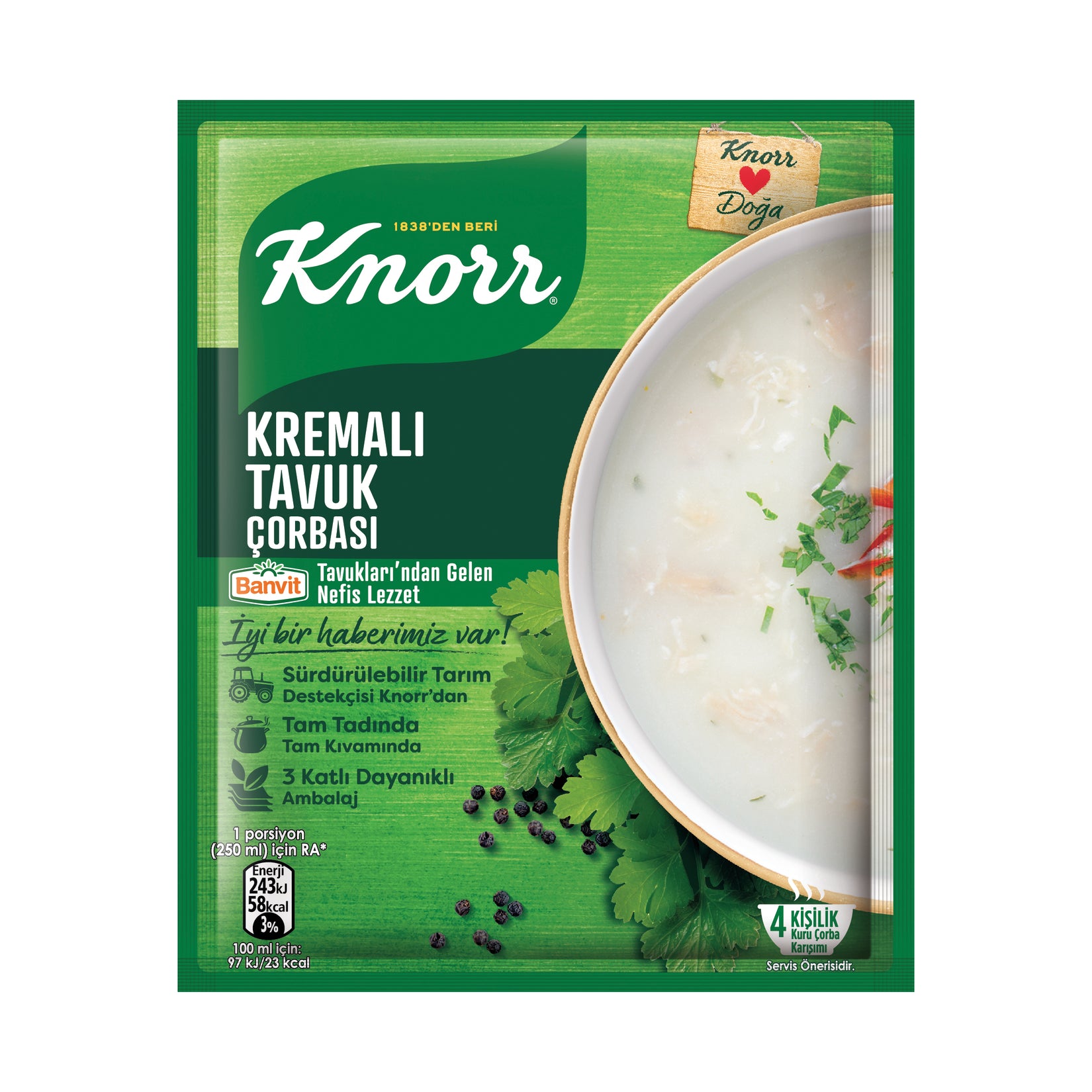 Knorr Çorba Kremalı Tavuk x 12 Adet