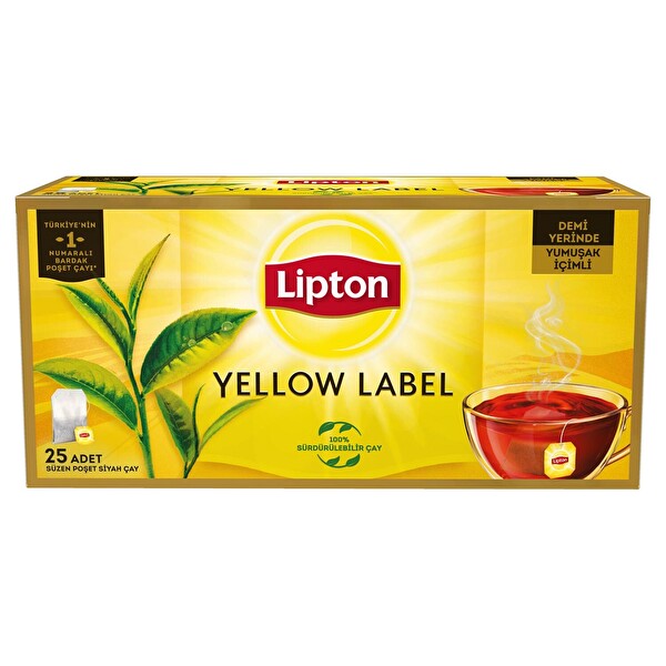 Lipton Yellow Label Bardak Çay 25 Li  x  12  Adet