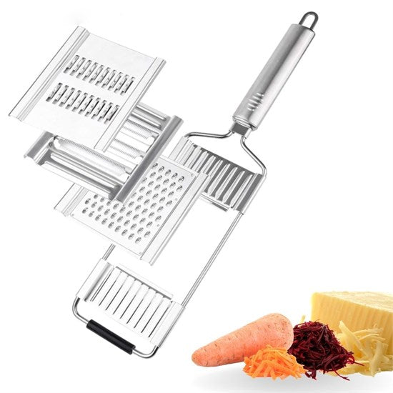 Ayarlanabılır 3 Farklı Başlıklı Tutmalı Sebze Dılımleyıcı Peynır Rendeleyıcı Aparat