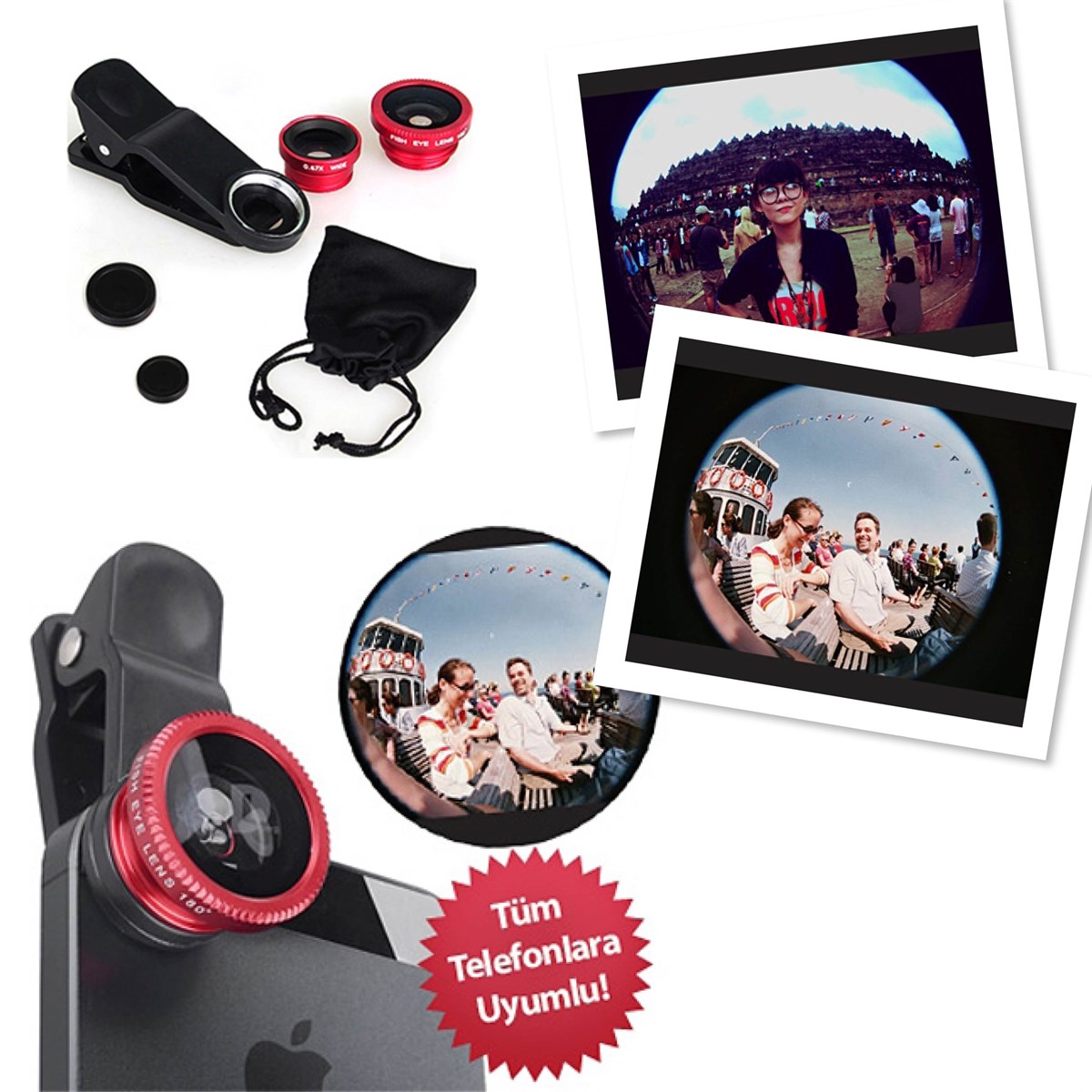 Balık Gözü Cep Telefonu Lensi