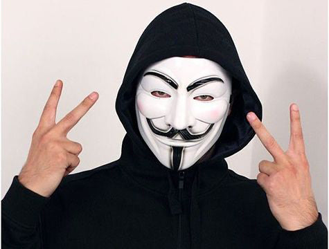 Beyaz Renk V For Vendetta Maskesi Yerli Üretim (4620)