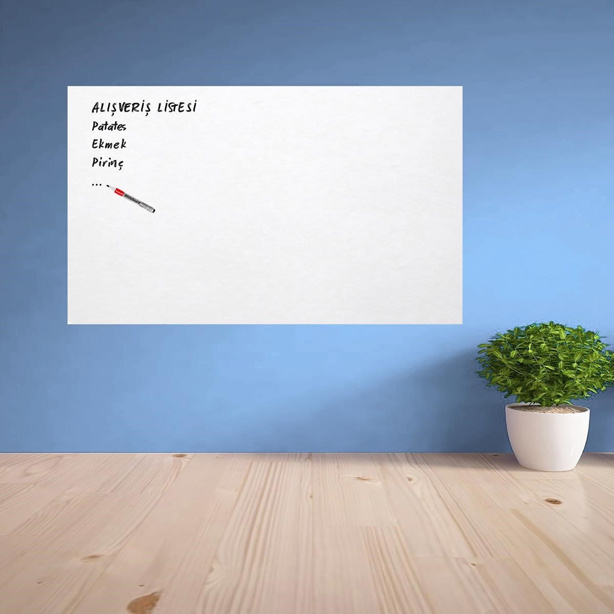 Ders çalışma Yazı Tahtası Manyetık Duvar Stıckerı 100x60 Cm