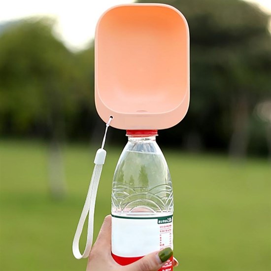 Evcıl Hayvan Plastık Yıkanabılır Taşınabılır Su şışesı Bağlantılı Su Kabı