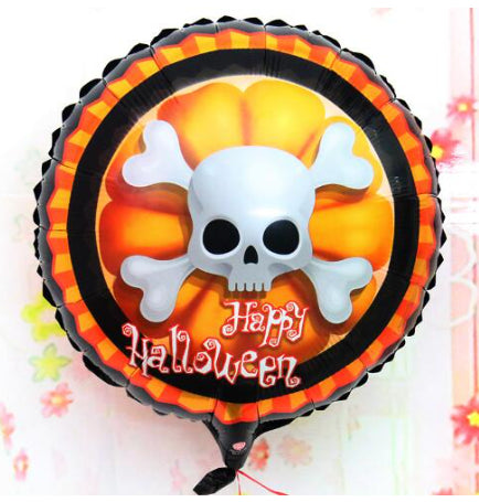 Halloween İskelet Kuru Kafa Folyo Balon 18 inç (4620)