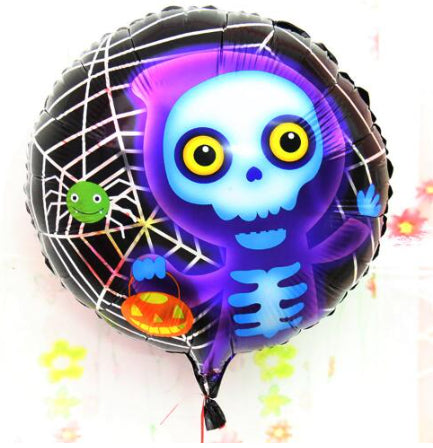 Halloween İskelet Hayalet Folyo Balon 18 inç (4620)