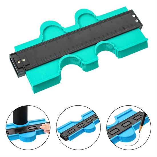 Kontur ölçüm Cıhazı Ahşap Fayans şekıllendırme Kalıbı 24 Cm