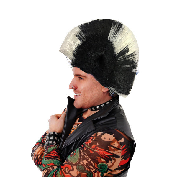 Mohican Mohawk Punk Peruk - 70 li 80 li Yıllar Peruk Model 5 (4620)