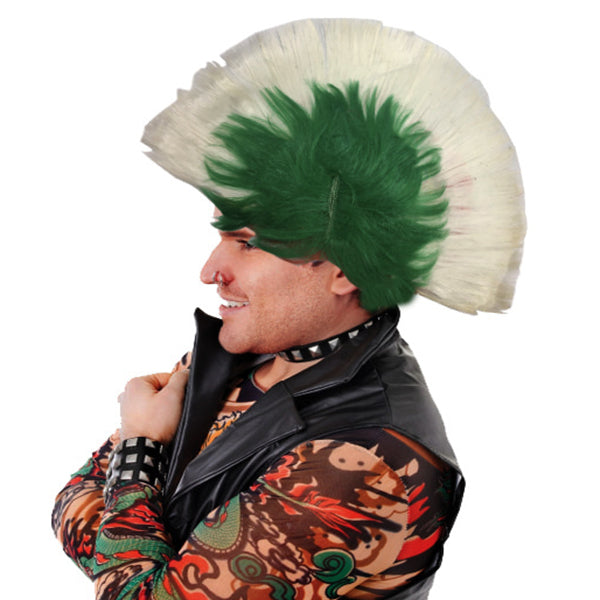 Mohican Mohawk Punk Peruk - 70 li 80 li Yıllar Peruk Model 10 (4620)