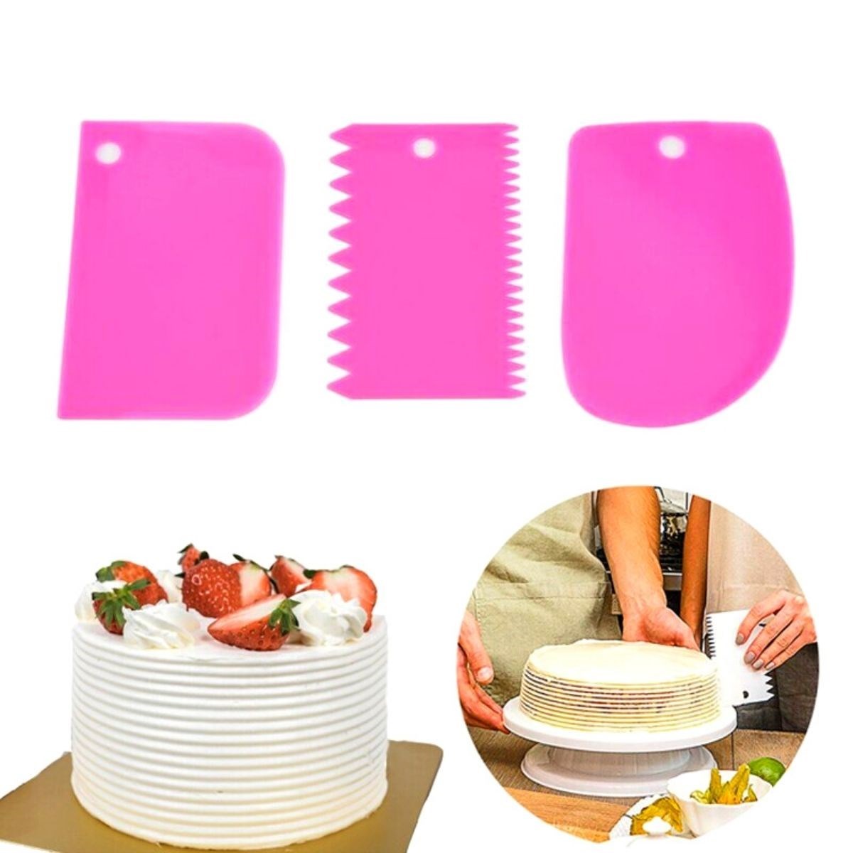 Pasta Hamur şekıllendırıcı Spatula Kesıcı Kazıyıcı Dekoratör Set