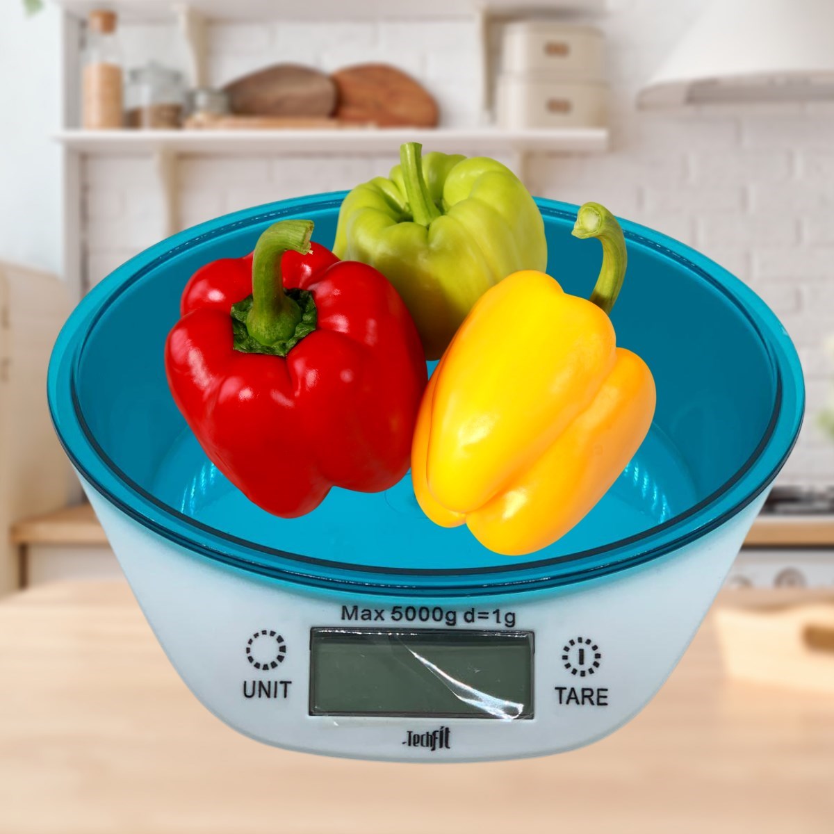 Tf 1003 Haznelı Lcd Ekran Hassas ölçüm Sensörlü 5 Kg Kapasıte Dıjıtal Mutfak Terazısı Tartısı
