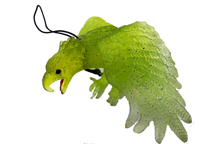 Yeşil Renk Yumuşak Plastik Şaka Kartal Yarasa Anahtarlık Şaka Malzemesi