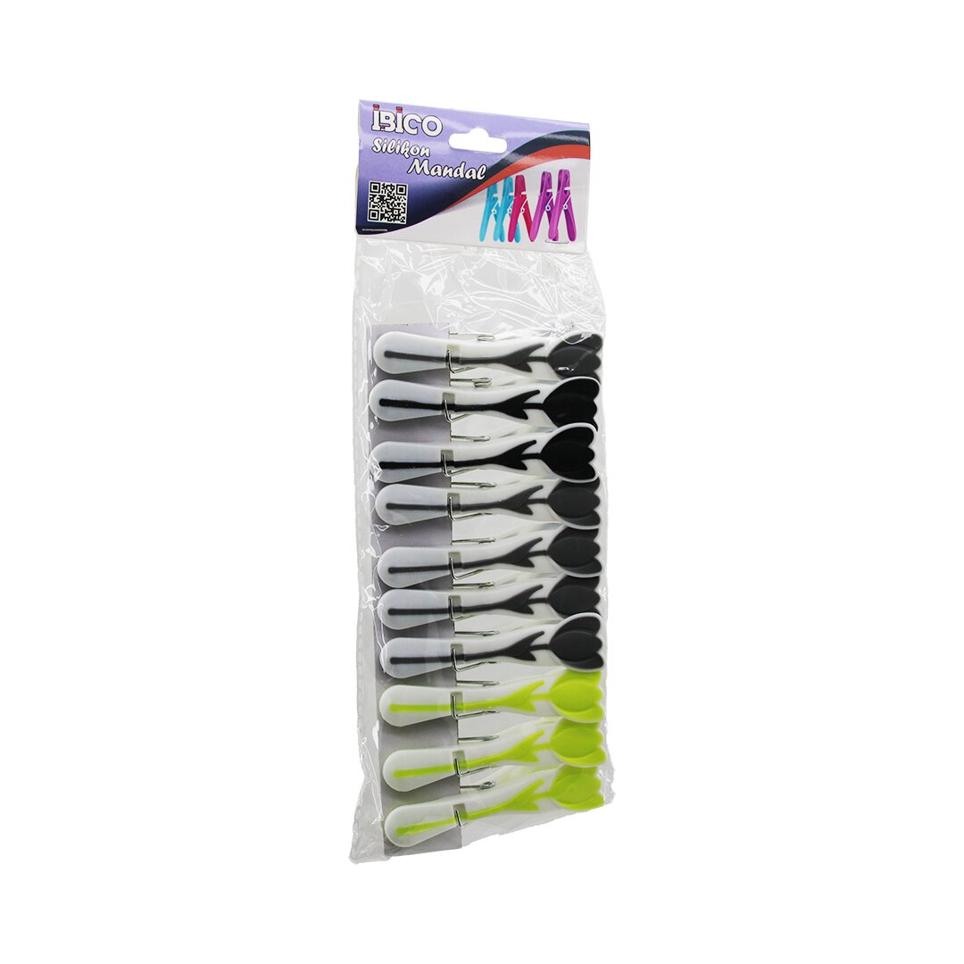 10pcs çi̇çek Fi̇gürlü Si̇lıkon Renkli̇ Ağiz Beyaz Plasti̇k Mandal