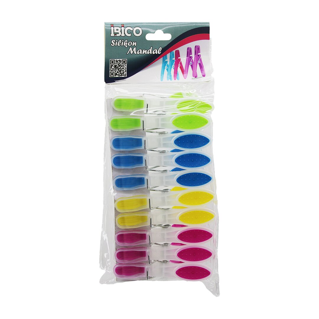 10pcs Renkli̇ Si̇li̇kon Ağiz - Bas-aç şeffaf Plasti̇k Mandal