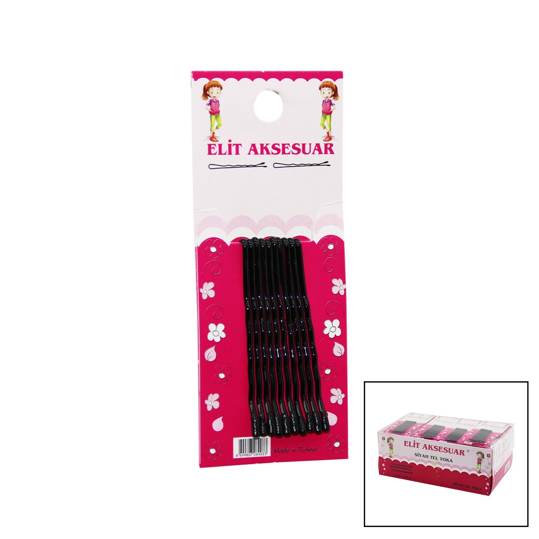 10pcs  Si̇yah Topuzlu Tel Toka