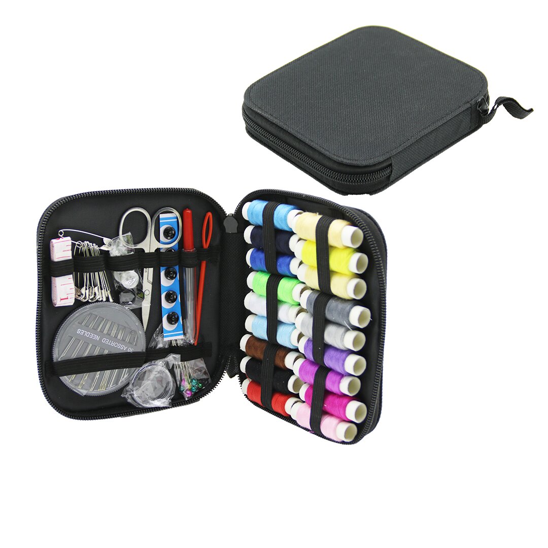 11 çeşi̇t= 84pcs  Seyahat Di̇ki̇ş Seti̇  Makas - İğne - İpli̇k - Mezura Düğme - Mercek Vb.