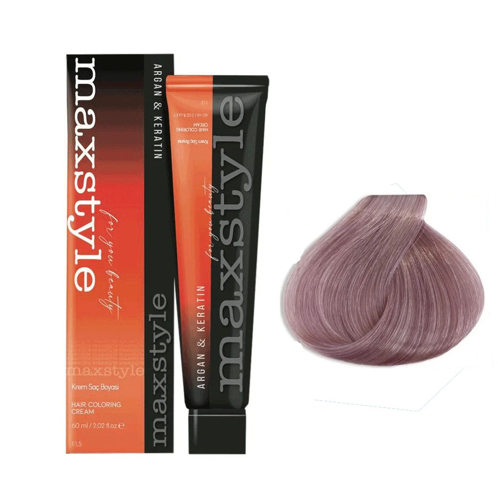 Maxstyle Argan Keratin Saç Boyası 12.22 Açıcı Lila İrize x 2 Adet