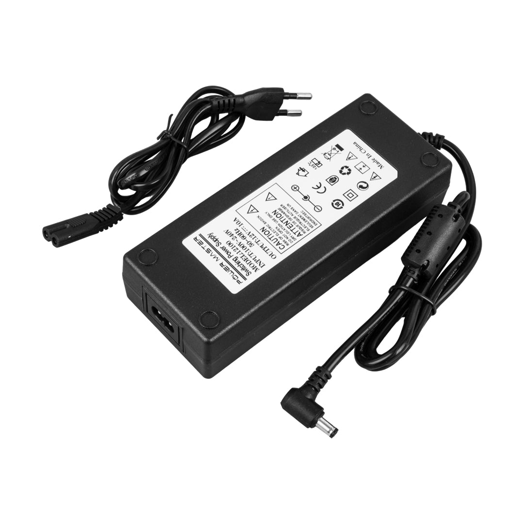 12 VOLT - 10 AMPER - 120 WATT 5.5*2.5 L UÇLU PLASTİK KASA MASAÜSTÜ ADAPTÖR (4620)