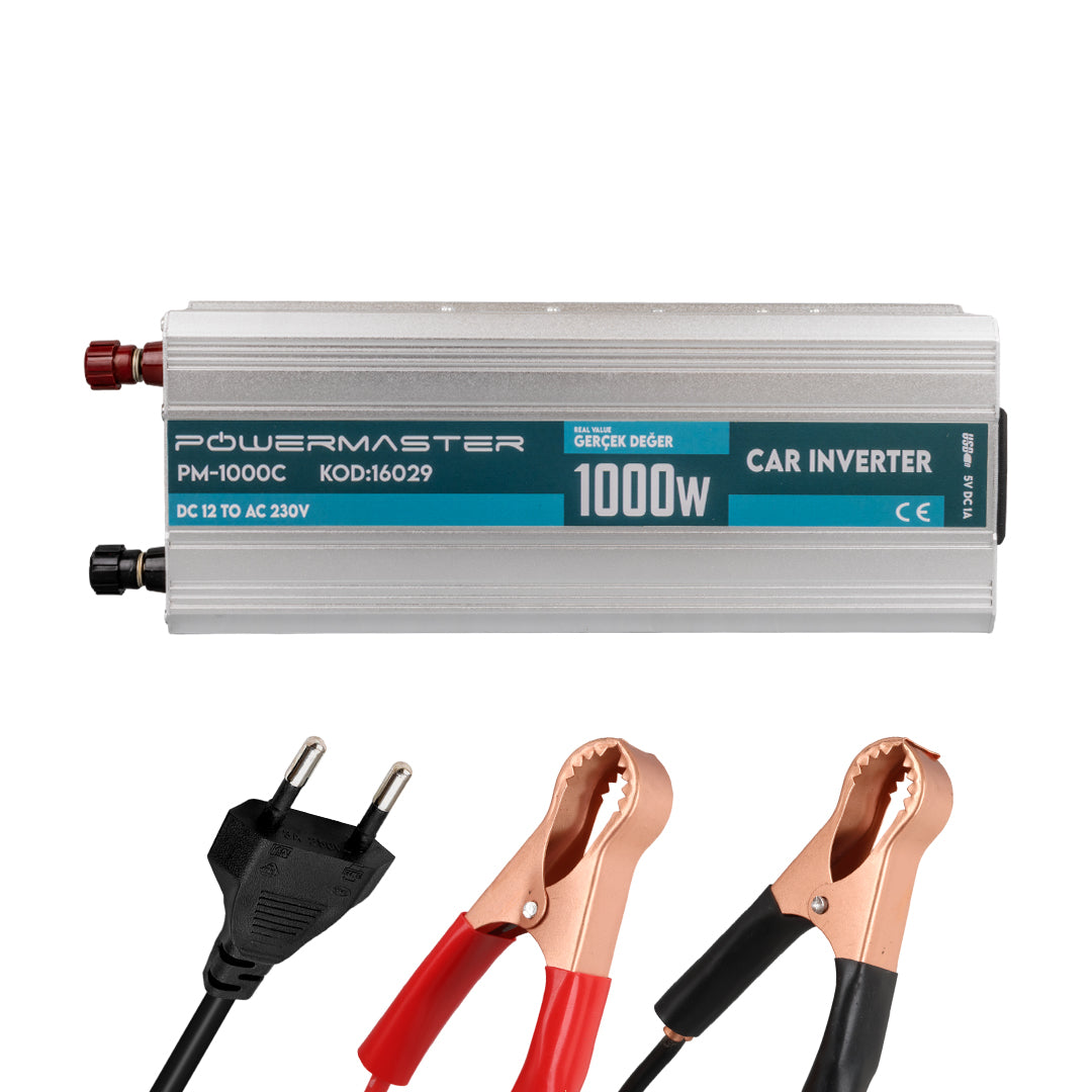 12 VOLT - 1000 WATT USBLİ ŞARJLI INVERTER (4620)