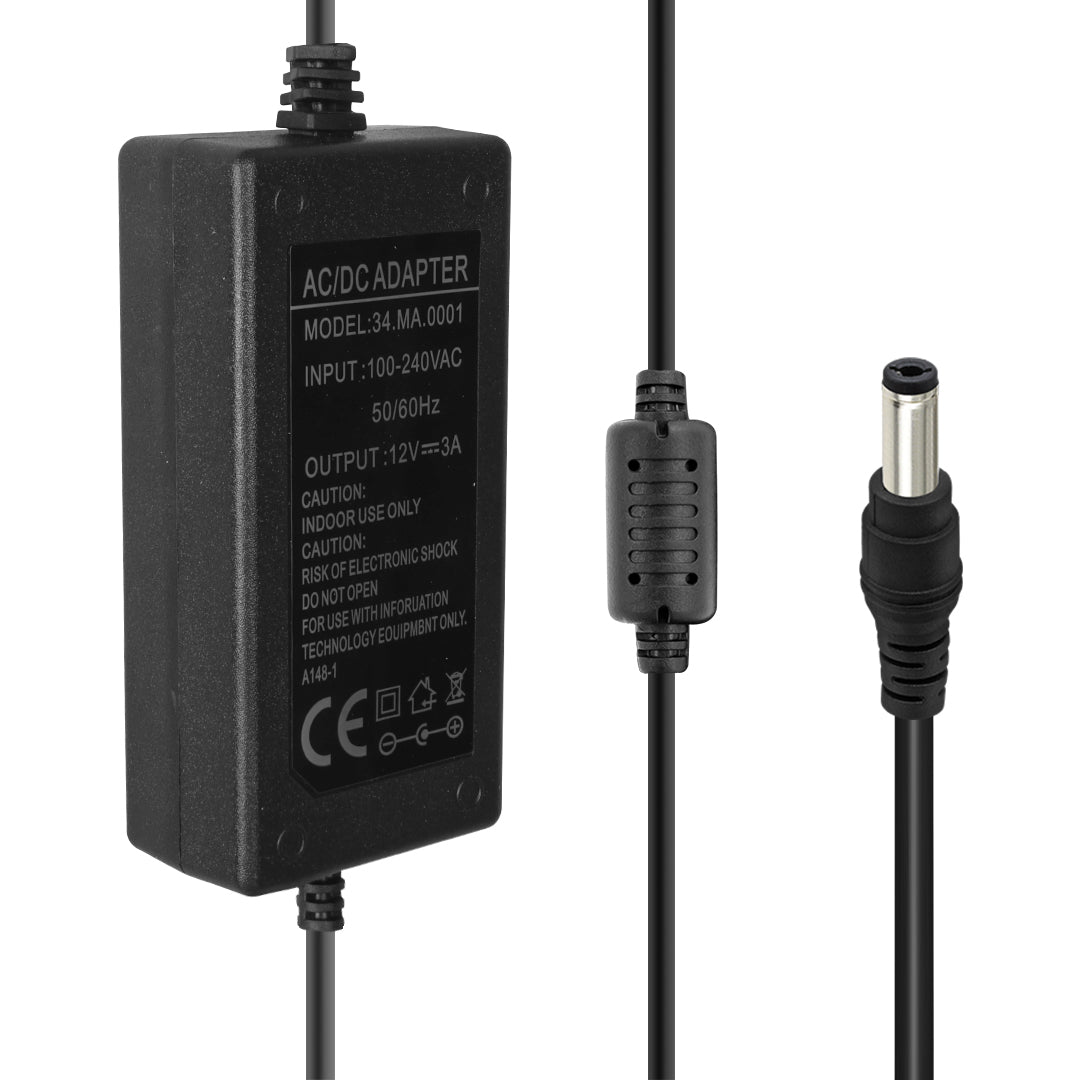 12 Volt - 3 Amper 5.5*2.5 Uçlu Plasti̇k Kasa Masaüstü Adaptör