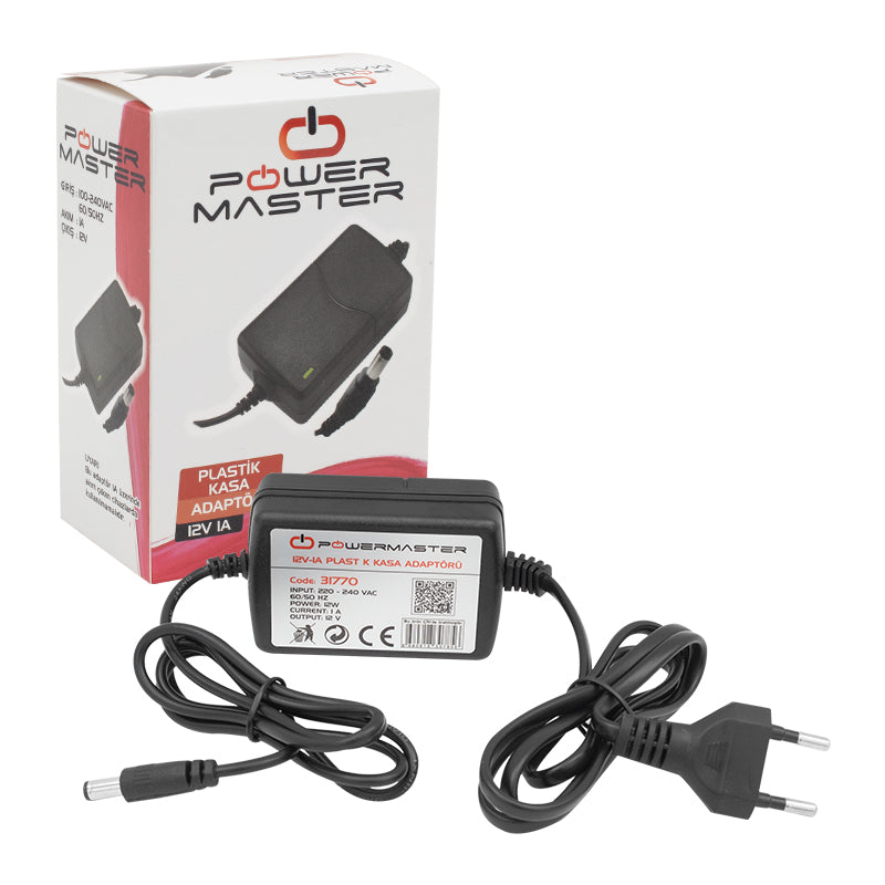 12 VOLT - 1 AMPER - 12 WATT MASAÜSTÜ İKİ UCU KABLOLU ADAPTÖR 5.5*2.5 UÇ (4620)