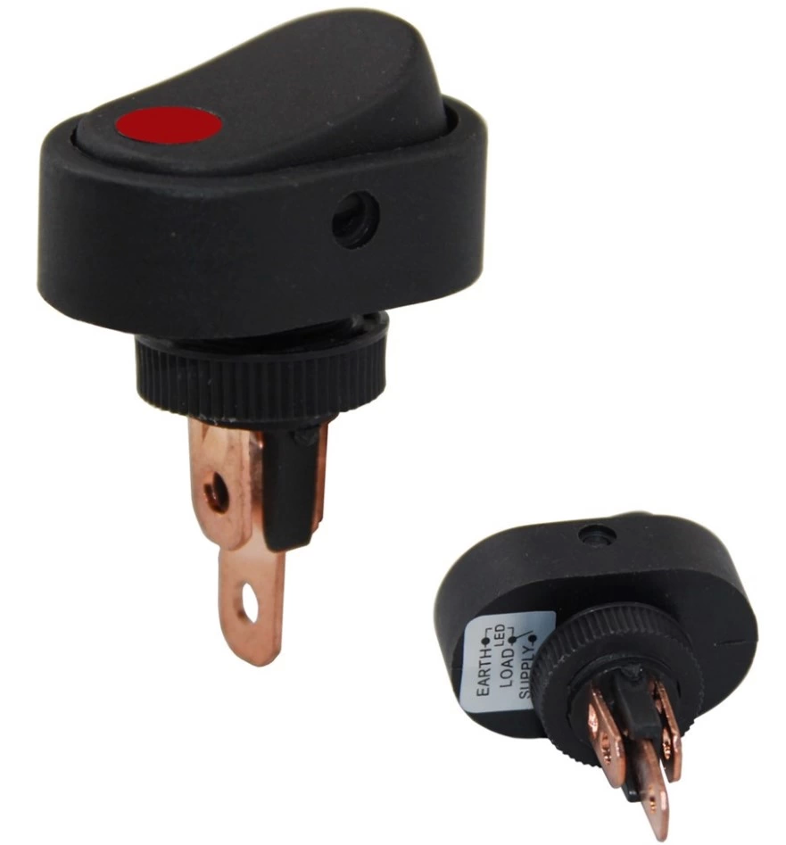 12 Volt Dc 20 Amper On-off Işıklı Anahtar Asw-20d-2 Ic-132a-2