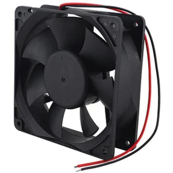 12038hs 120x120x38 Mm 12x12 Cm 12 Volt - 0.25 Amper 2 Kablolu Soketli Plastik Kasa Fan