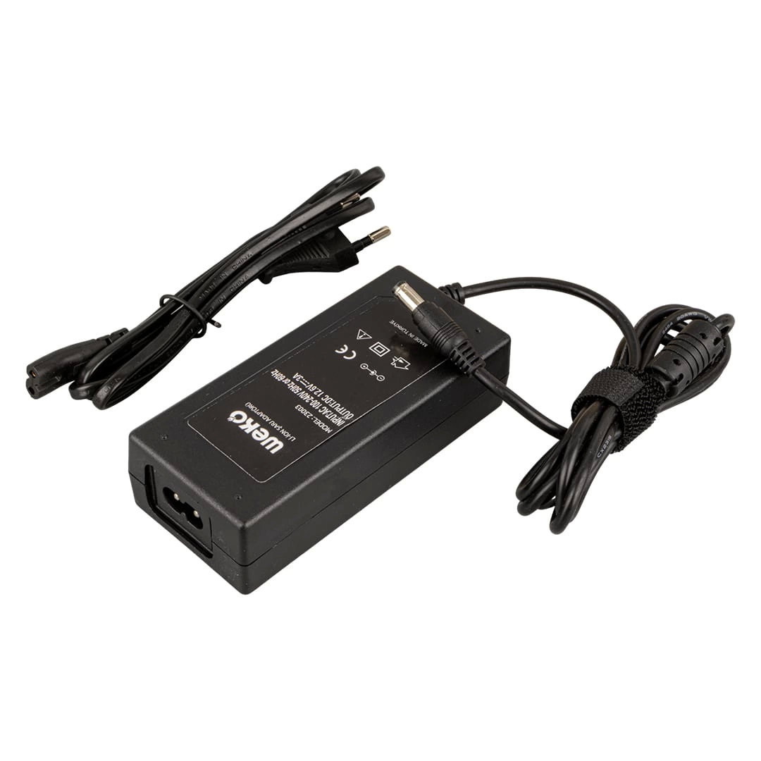 12.6 Volt - 3 Amper 5.5*2.5 Uçlu Yerli Üretim Lı-ıon Batarya Şarj Adaptörü Out:12v3a