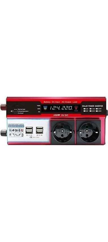 12v 2000w Modıfıye Sınüs İnverter Araç Ve Güneş Enerjısı Uyumlu, çıft Usb, çıft Prız Ve çakmaklık Epılons