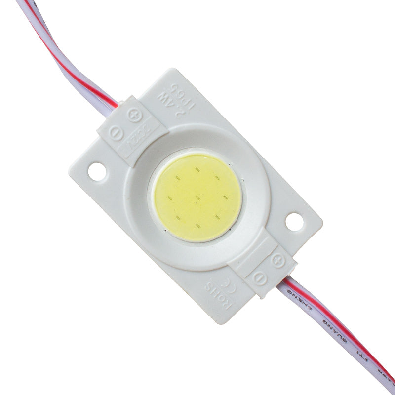 12v Kasali Kapaksiz 30x45 Mm Beyaz Yuvarlak Cob Led