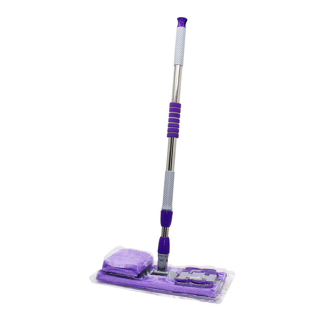 130CM SAPLI 360° DÖNER SAPLI PALET MOP - M.FİBER PASPAS YEDEK BEZLİ DUVAR SİLME MOP (4620)