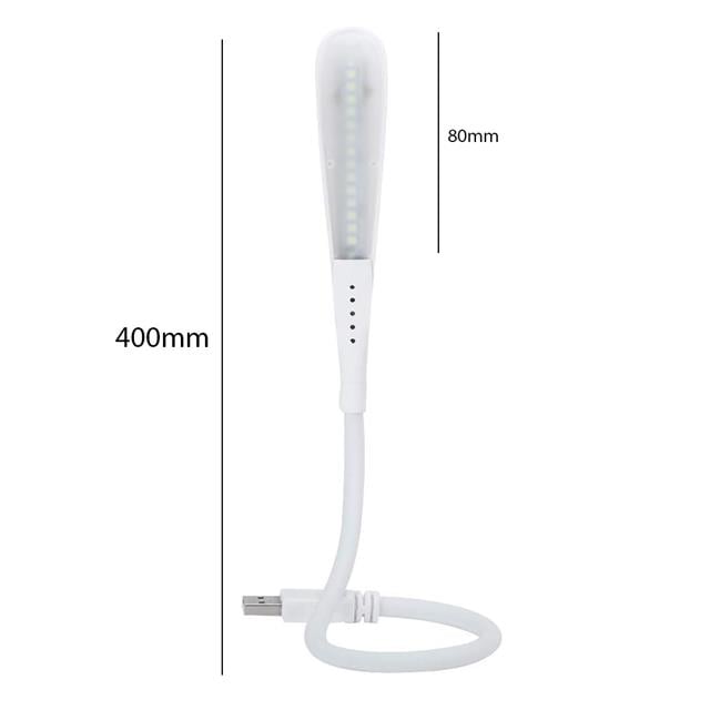 14 Ledli Beyaz Esnek Usb Led Lamba 3 Kademeli