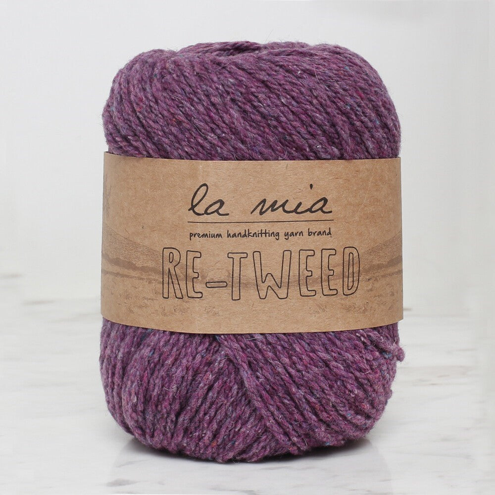 La Mia Re-Tweed Mor Melanj El Örgü İpi - L143 - 34408